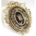 brosa edwardiana "mourning brooch " cca 1910 Marea Britanie